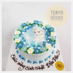 Bánh sinh nhật in ảnh Elsa