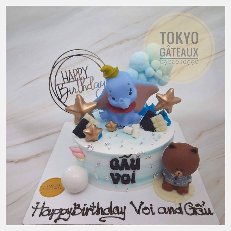 Voi Dumbo gấu Brown 1