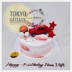 Bánh sinh nhật Đại Gia Oto Trắng Quý Phái