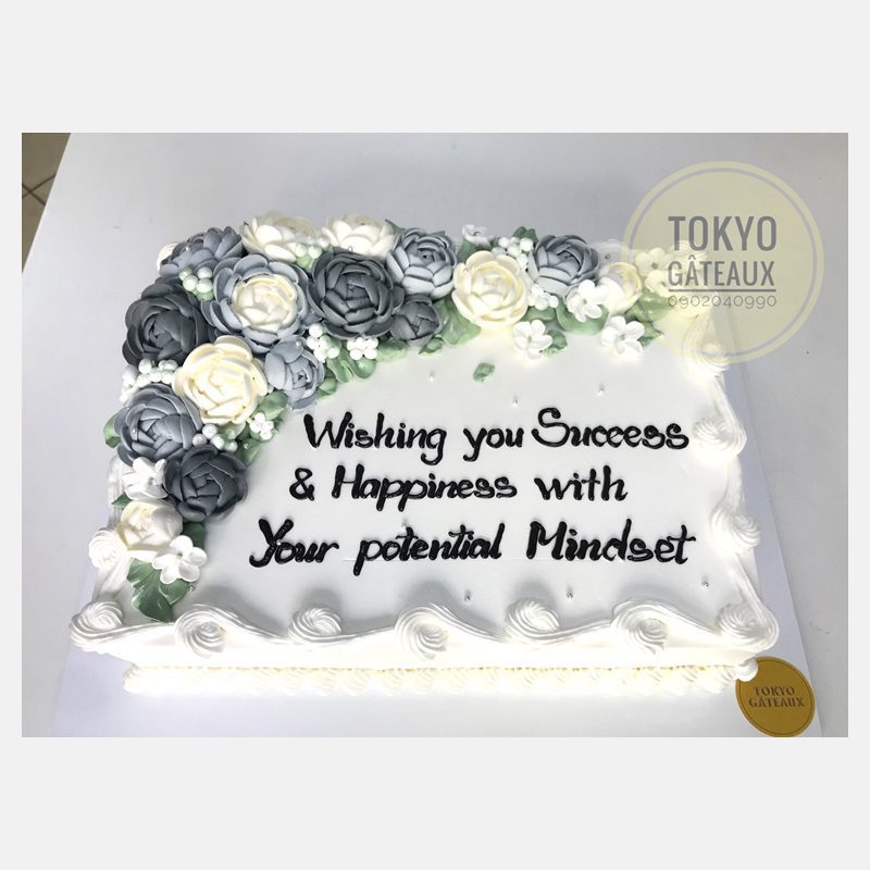 Bánh sinh nhật vườn hồng trà