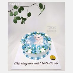 Bánh sinh nhật in ảnh Elsa