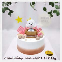 Bánh sinh nhật Poodle Trắng