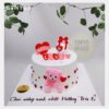 Bánh sinh nhật Gấu Hồng Love You