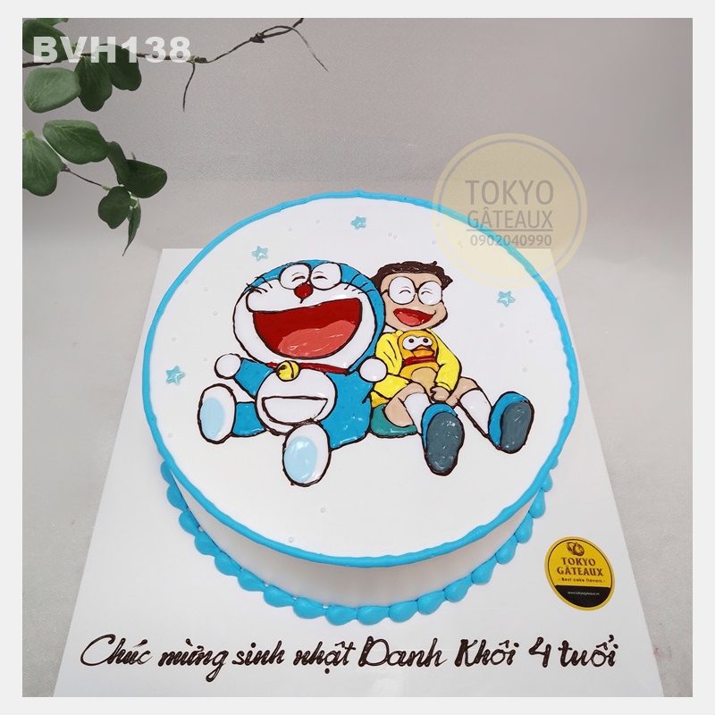Bvh138 - Bánh Sinh Nhật Nobita Và Doraemon Sz18