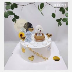 Bánh sinh nhật Poodle Tim Vàng