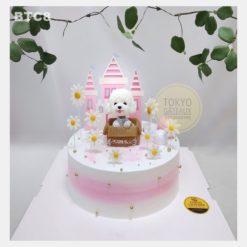 Bánh sinh nhật Poodle Hồng Mộng Mơ