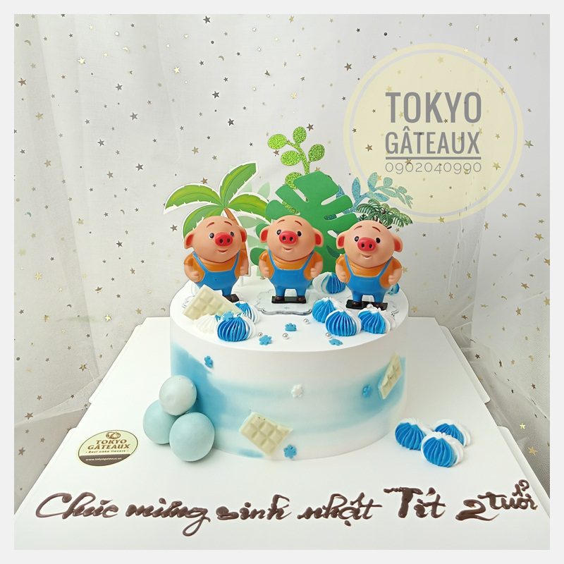 Bánh Sinh Nhật Ba Chú Heo Con