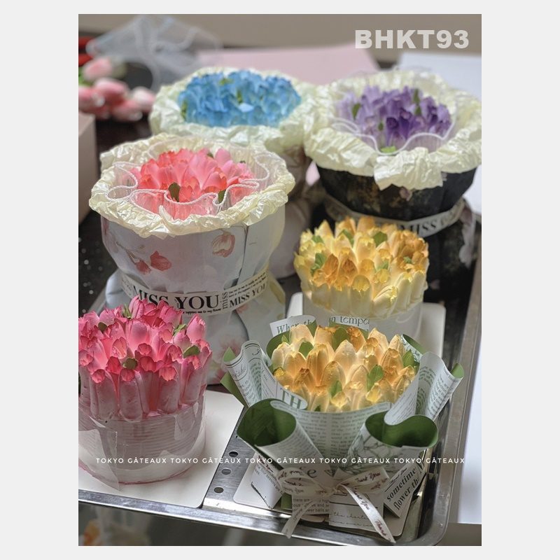 Bánh sinh nhật Bó Hoa Tulip Cao