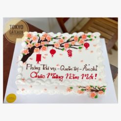 Bánh sinh nhật Hoa Đào Khoe Sắc