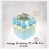 Bánh sinh nhật trái tim drip cake