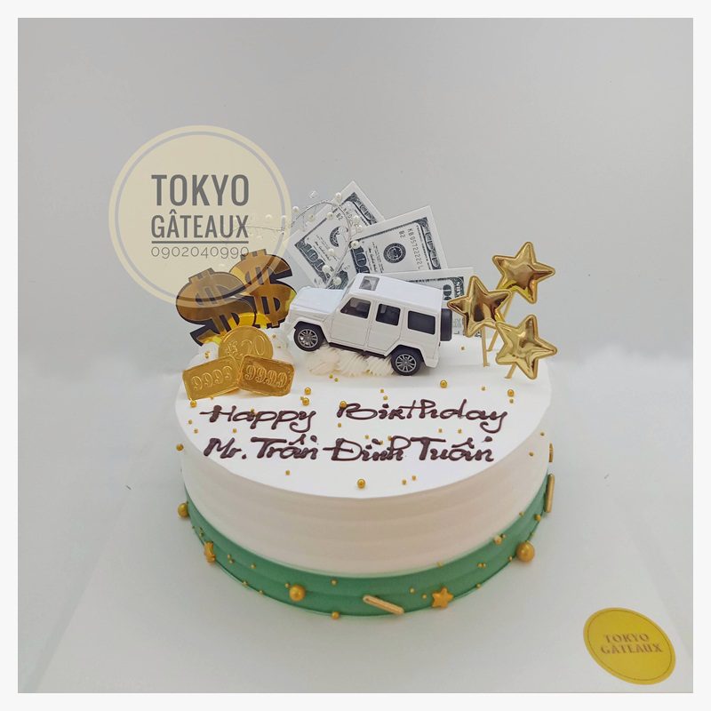 ✓BO3 - Bánh sinh nhật hiện đại oto trắng Sz20 - Tokyo Gâteaux ...