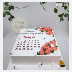 Bánh sinh nhật Hoa Kem Cuốn Lịch