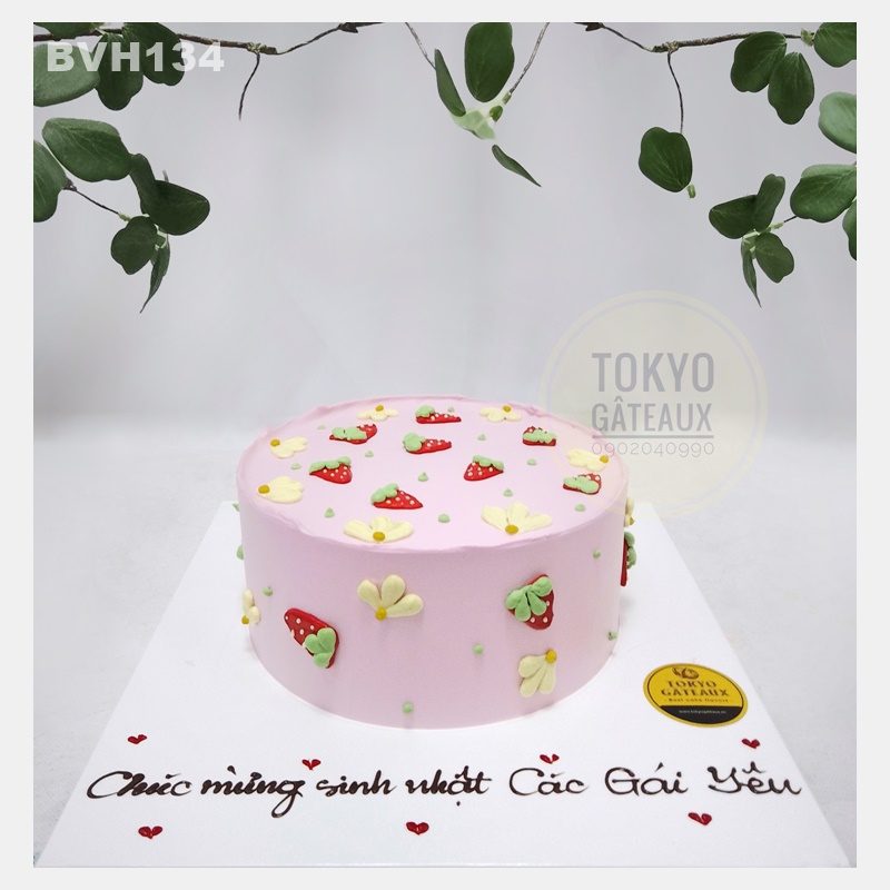 Bánh sinh nhật Daisy Stawberry
