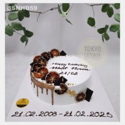 Bánh sinh nhật Cam Sấy Vảy Vàng