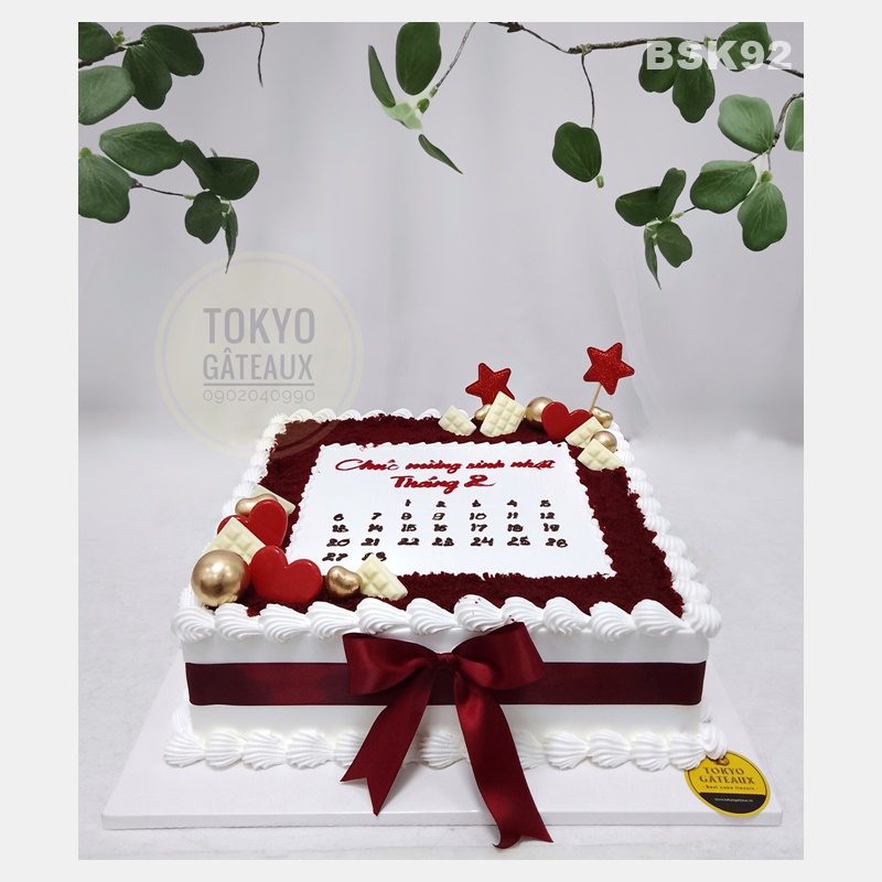 bánh vuông tờ lịch, bánh cưới - Bánh sinh nhật tại Thái Bình, nhận đặt các  loại bánh theo yêu cầu khách hàng