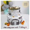 Bánh sinh nhật 2 tầng Halloween ma quái sz16/22