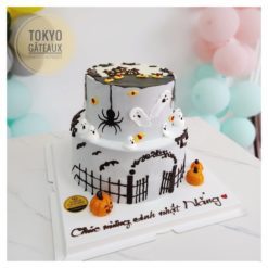 Bánh sinh nhật 2 tầng Halloween ma quái sz16/22