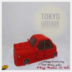 Bánh sinh nhật ô tô trắng