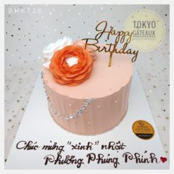 Bánh sinh nhật Hoa hồng trắng sang trọng