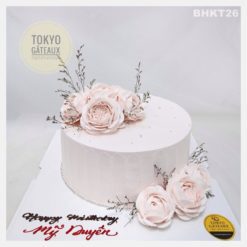 Bánh sinh nhật Hoa hồng trắng sang trọng