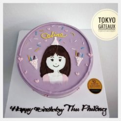 Bánh sinh nhật vẽ hình Celine