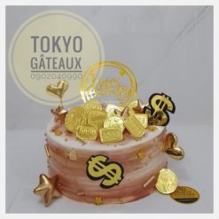 Bánh sinh nhật Tiền vàng đại gia