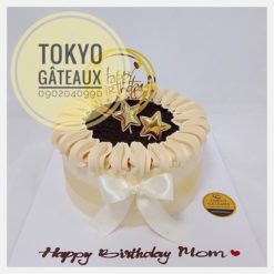 Bánh sinh nhật Kem Tươi Nơ Trắng