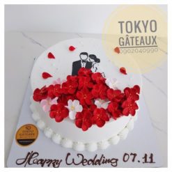 Bánh sinh nhật đám cưới hoa hồng sz20