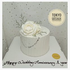 Bánh sinh nhật Hoa hồng trắng sang trọng