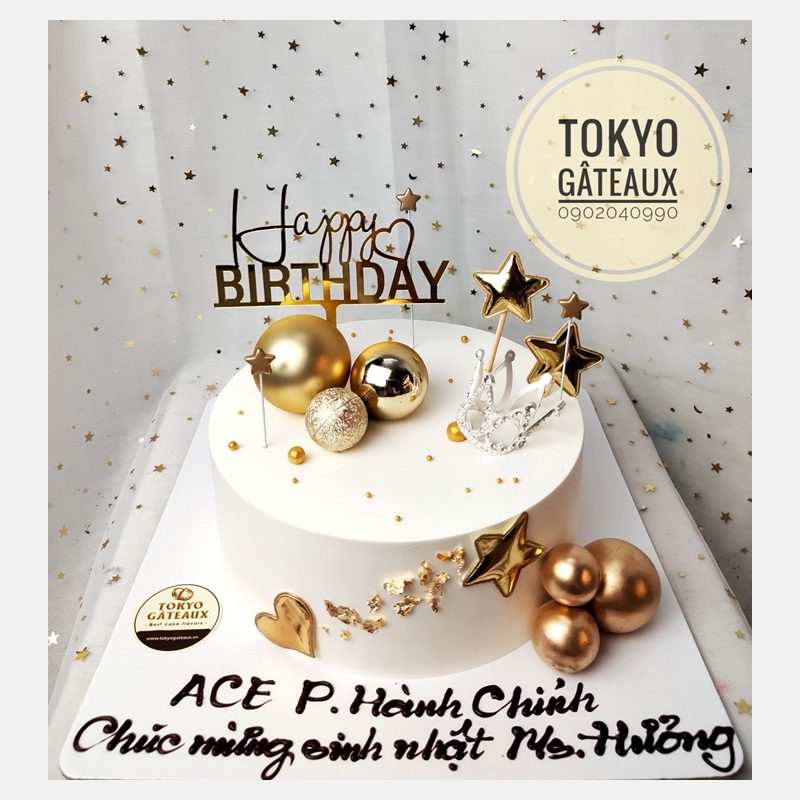 Bánh sinh nhật Sao vàng lấp lánh