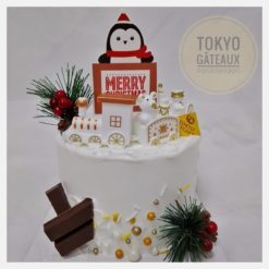 Bánh sinh nhật Chim cánh cụt Merry Christmas