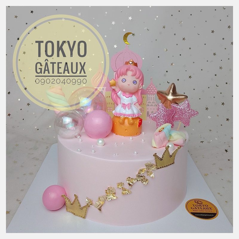 Bánh sinh nhật Thủy thủ mặt trăng chibi