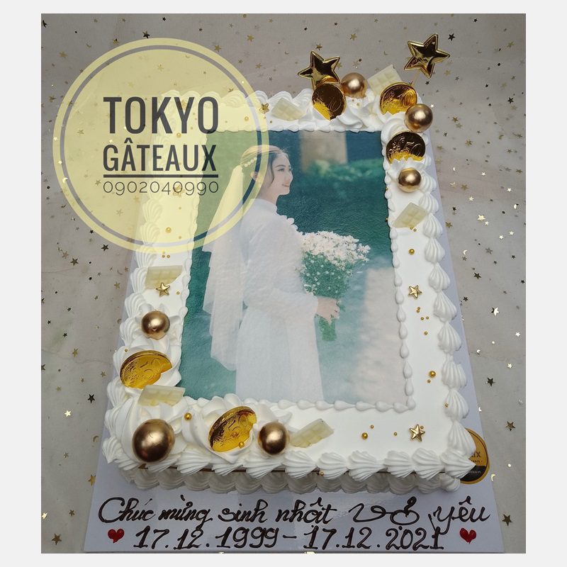 Bánh sinh nhật In ảnh sao vàng