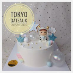 Bánh sinh nhật Em bé bò sữa xanh dương