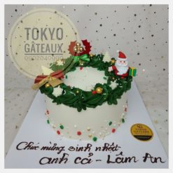 Bánh sinh nhật Vòng hoa Giáng sinh