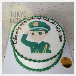 Bánh sinh nhật In ảnh chú bộ đội