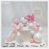 Bánh sinh nhật Hello Kitty nơ hồng