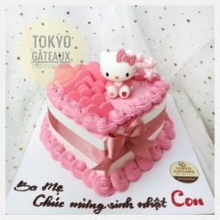 Bánh sinh nhật Kitty Hồng Baby
