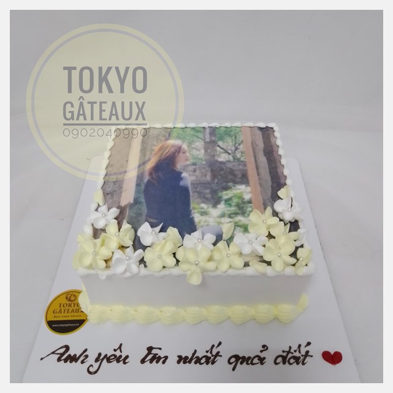 Bánh sinh nhật In ảnh hiện đại