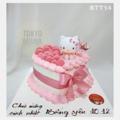 Bánh sinh nhật Kitty Hồng Baby