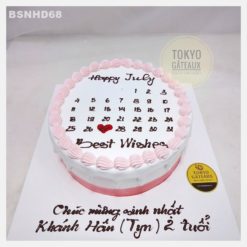 Bánh sinh nhật Lịch yêu thương