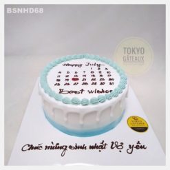 Bánh sinh nhật Lịch yêu thương