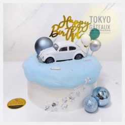 Bánh sinh nhật Oto Bóng Xanh Tan Chảy