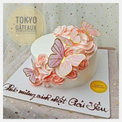 Bánh sinh nhật Cánh bướm cành hồng