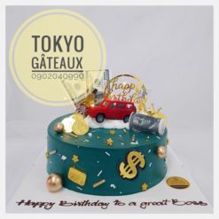 Bánh sinh nhật Đại gia oto đỏ