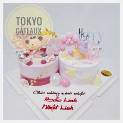 Set bánh sinh nhật Chuột hồng & Unicorn