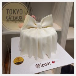 Bánh sinh nhật Nơ trắng dễ thương