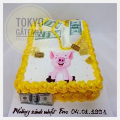 Bánh sinh nhật Heo con tài lộc