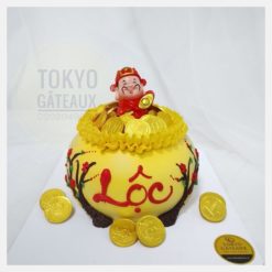 Bánh sinh nhật Hũ vàng tài lộc