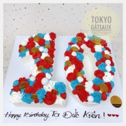 Bánh sinh nhật Bông hoa điểm 10